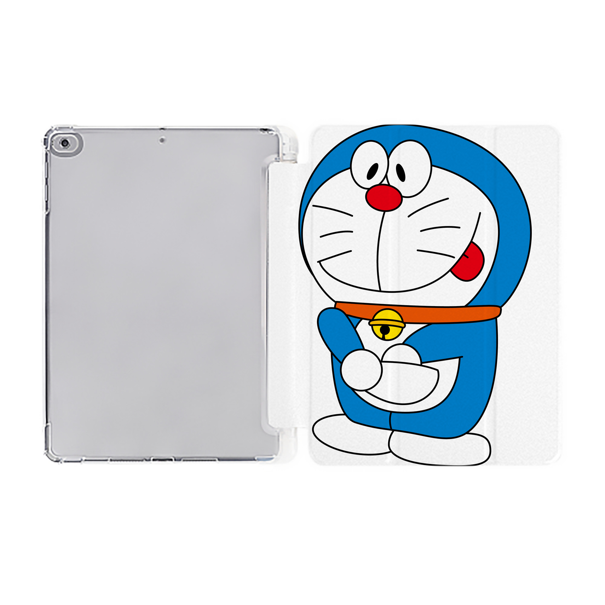 （画像用） ドラえもん Doraemon IPad ケース ペン収納付き 三つ折りスタンド PUレザー×シリコン 対応機種9.5/10.5/10.9インチ